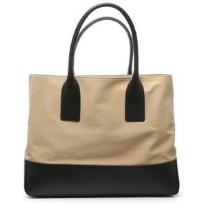 Bottega Veneta Leather and Canvas Tote Bag NWT